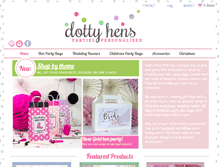 Tablet Screenshot of dottyhens.com